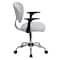 Flash Furniture Mesh Task Chair, 17-1/4" to 21", Fixed Arms, White H-2376-F-WHT-ARMS-GG - alternate 2
